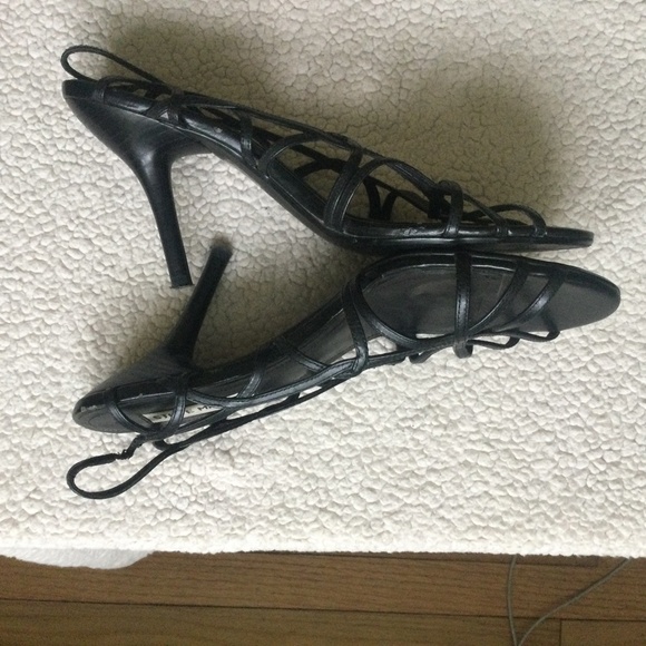 Steve Madden Danzel Birdcage Pump Black Leather - Sz 8 - Picture 8 of 15